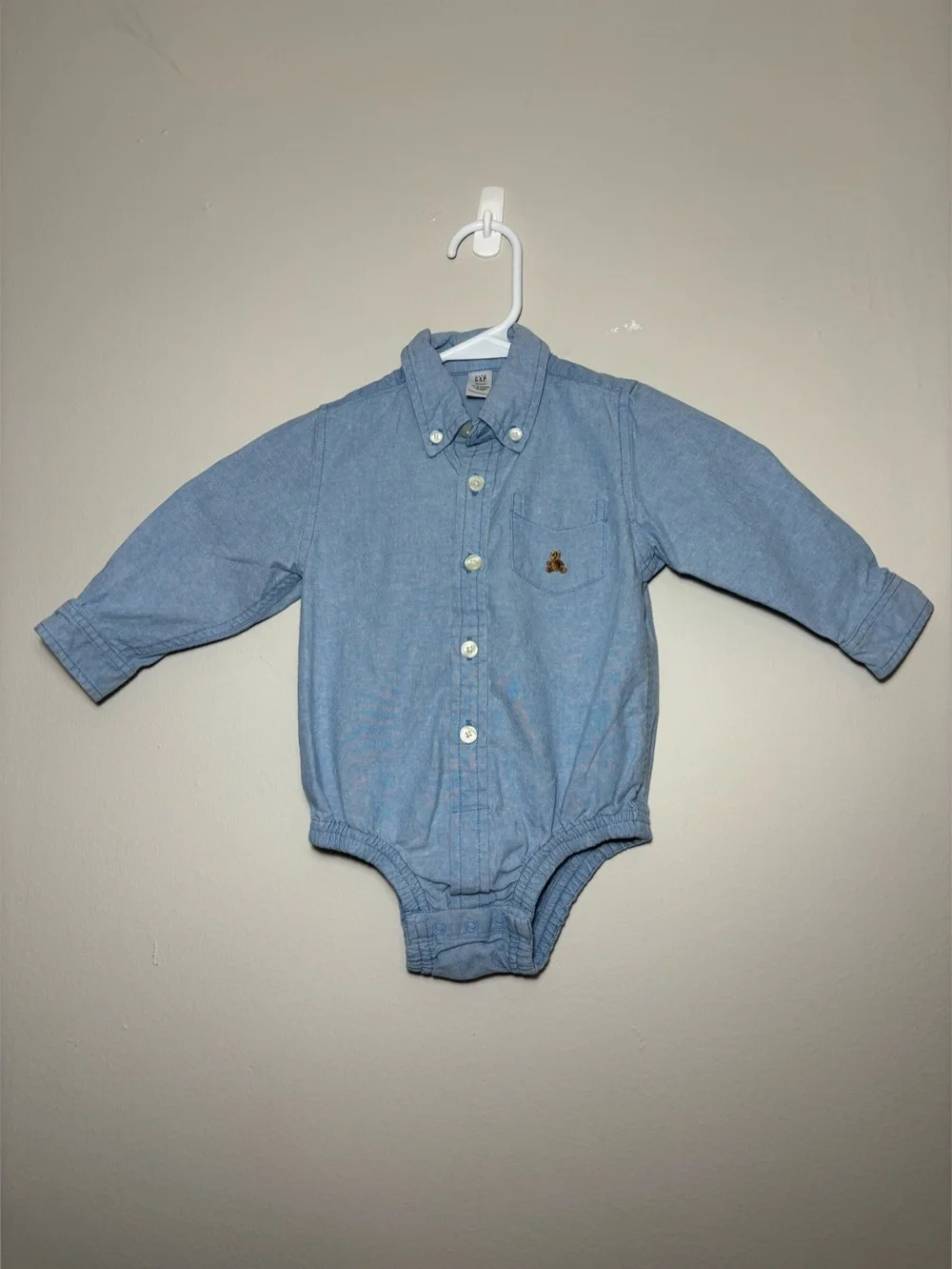 GAP Light Blue Infant Chambray Button-Down Shirt